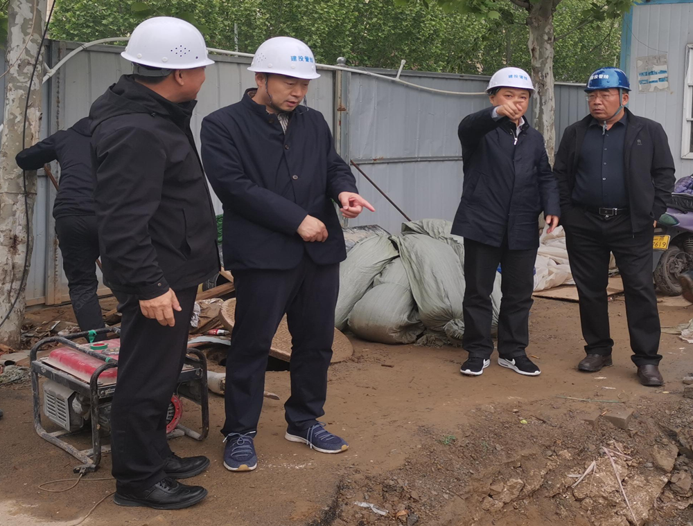 鄭州市國資委副主任于啟東調研指導通訊管線(xiàn)建設工作