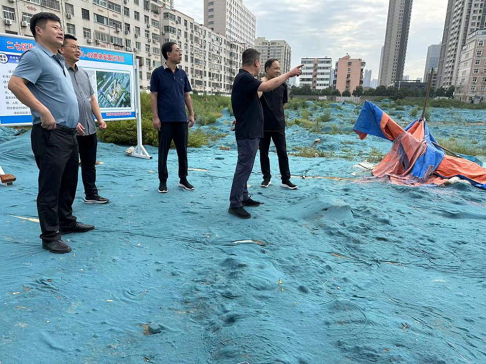 集團公司黨委委員、副總經(jīng)理張巖到侯寨新鎮區安置區調研項目建設工作